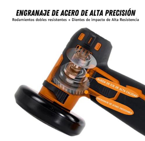AMOLADORA INALÁMBRICA CON 2 BATERÍAS RECARGABLES DE 12V
