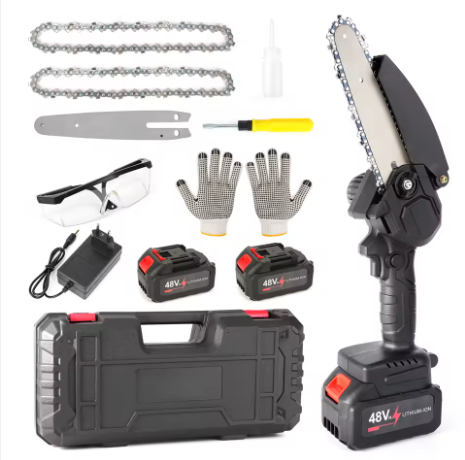 Motosierra Inalámbrica con 2 Baterias+ Accesorios